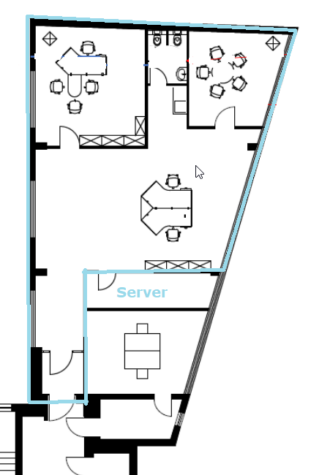 Frisch renovierte Bürofläche mit Concierge nahe Ku’damm - grundriss 120m² (11970)