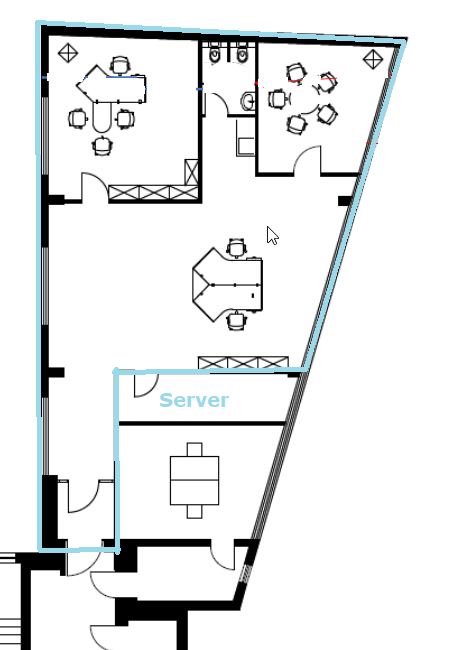 Frisch renovierte Bürofläche mit Concierge nahe Ku’damm - grundriss 120m² (11970)