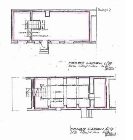 Tolle Möglichkeit für kreative Berufe im künstlerischem Innenhof - grundriss laden rechts (11638)