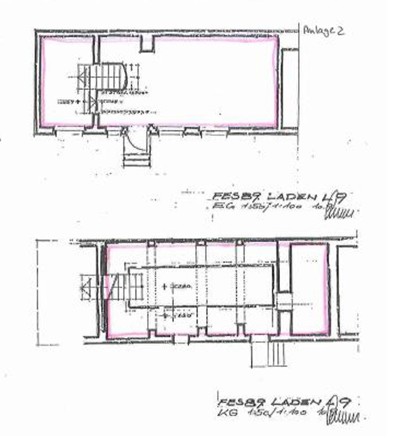 Tolle Möglichkeit für kreative Berufe im künstlerischem Innenhof - grundriss laden rechts (11638)