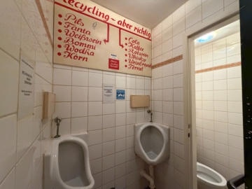 herren wc - Etablierte und voll ausgestattete Kneipe am S-Bahnhof Mexikoplatz
