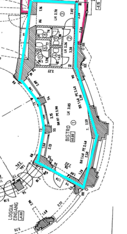 Etablierte und voll ausgestattete Kneipe am S-Bahnhof Mexikoplatz - grundriss (11692)