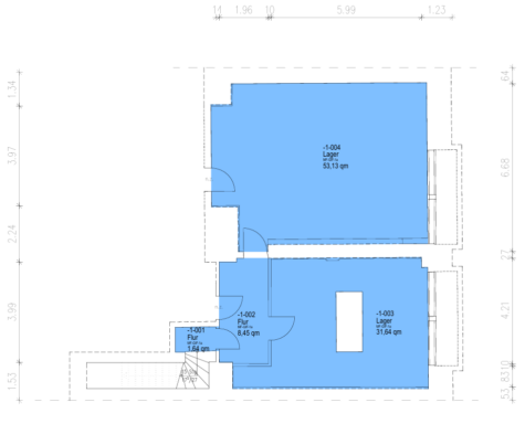 Herrschaftliche Ladenfläche im repräsentativen Borsighaus Chausseestraße - grundriss untergeschoss (11916)
