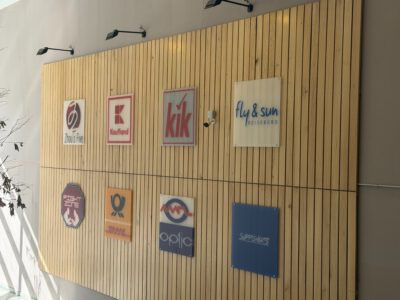 Werbeanlage im Center