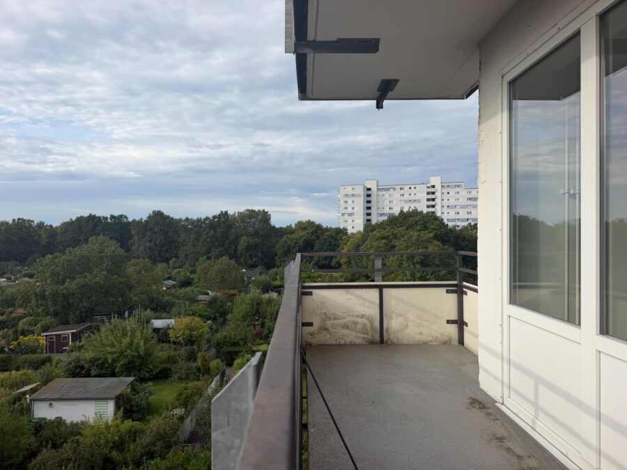 Bezugsfrei! Steglitz – Ruhig gelegene, sanierte 2-Zimmer Wohnung mit Weitblick - balkon schlafzimmer (13503)